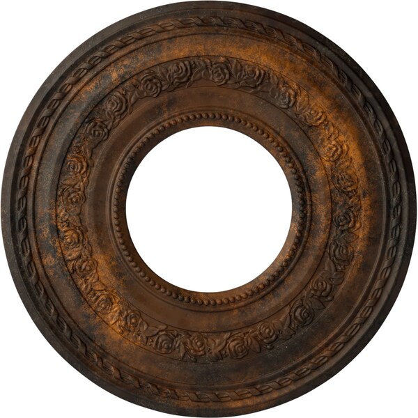Ekena Millwork Anthony Ceiling Medallion (Fits Canopies up to 11 5/8"), 29 3/8"OD x 11 5/8"ID x 1 1/8"P, Rust CM29ATRUS - main